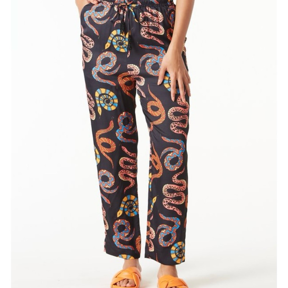 FARM Rio Multicolor Snake Print Pants - Picture 2 of 11